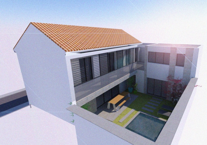 Projet BAL : BORDEAUX-CAUDERAN-rehabilitation-maison-individuelle-extension-surelevation-piscine-8