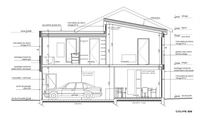 maison bdv : coupe b