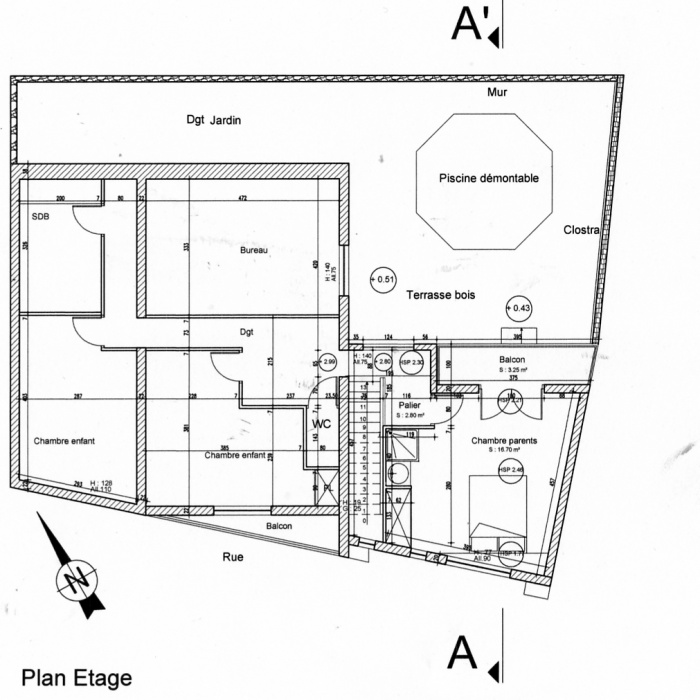 Surlvation d'une maison : Plan surlvation