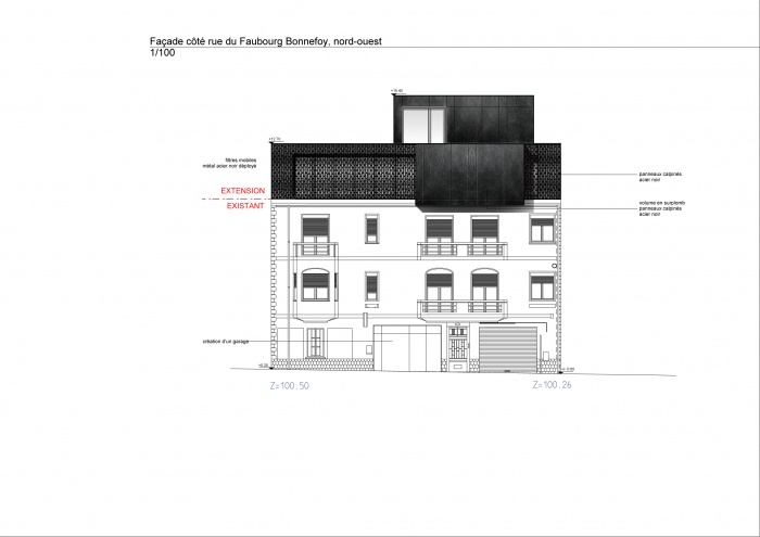 Surlvation d'un immeuble  Toulouse : facade sur rue