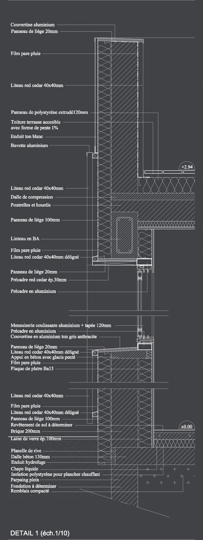 Maison contemporaine basse consommation : 09 Dtail copie