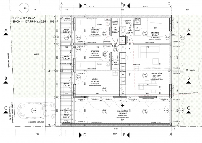 Maison  Pessac - Prix Agora 2014 : MAR DUFOUR PLAN 50