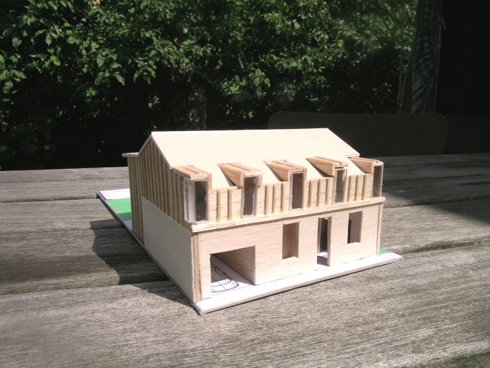 Maison B : Maquette faade sur rue.JPG