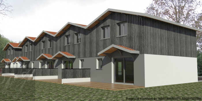 5 maisons individuelles groupées