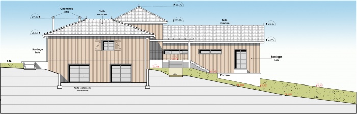 Rhabilitation et extension d'une maison individuelle : f4