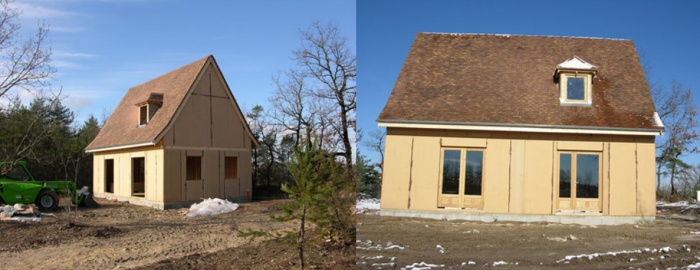 Maison Prigourdine avec gte et atelier, isolation paille