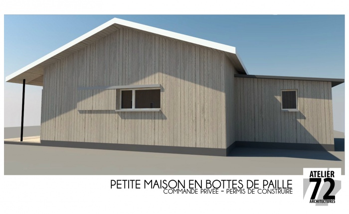 Petite maison de paille : maison paille B