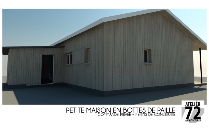 Petite maison de paille : maison paille C