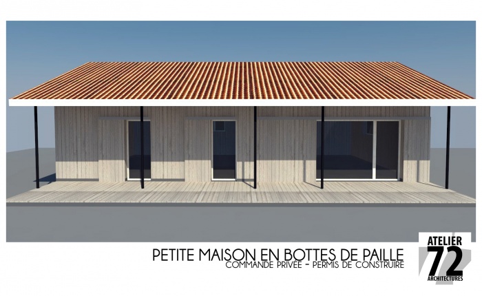 Petite maison de paille : maison paille E