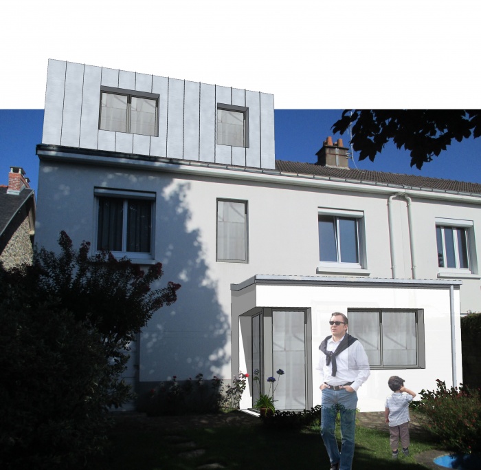 Extension et surlvation d'une maison