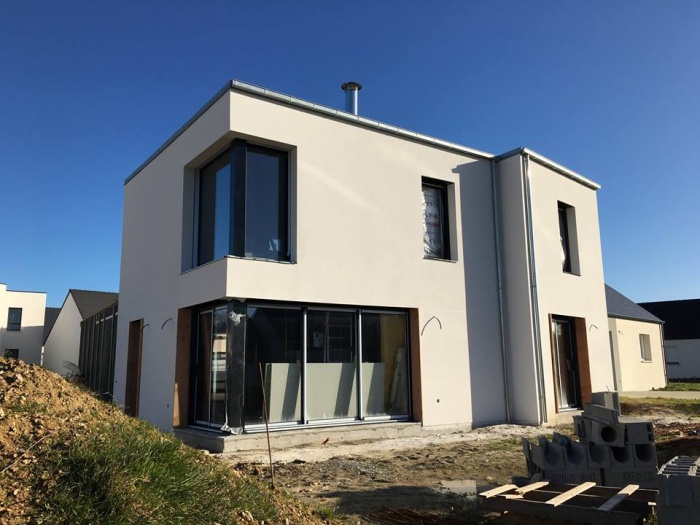 Construction d'une maison contemporaine