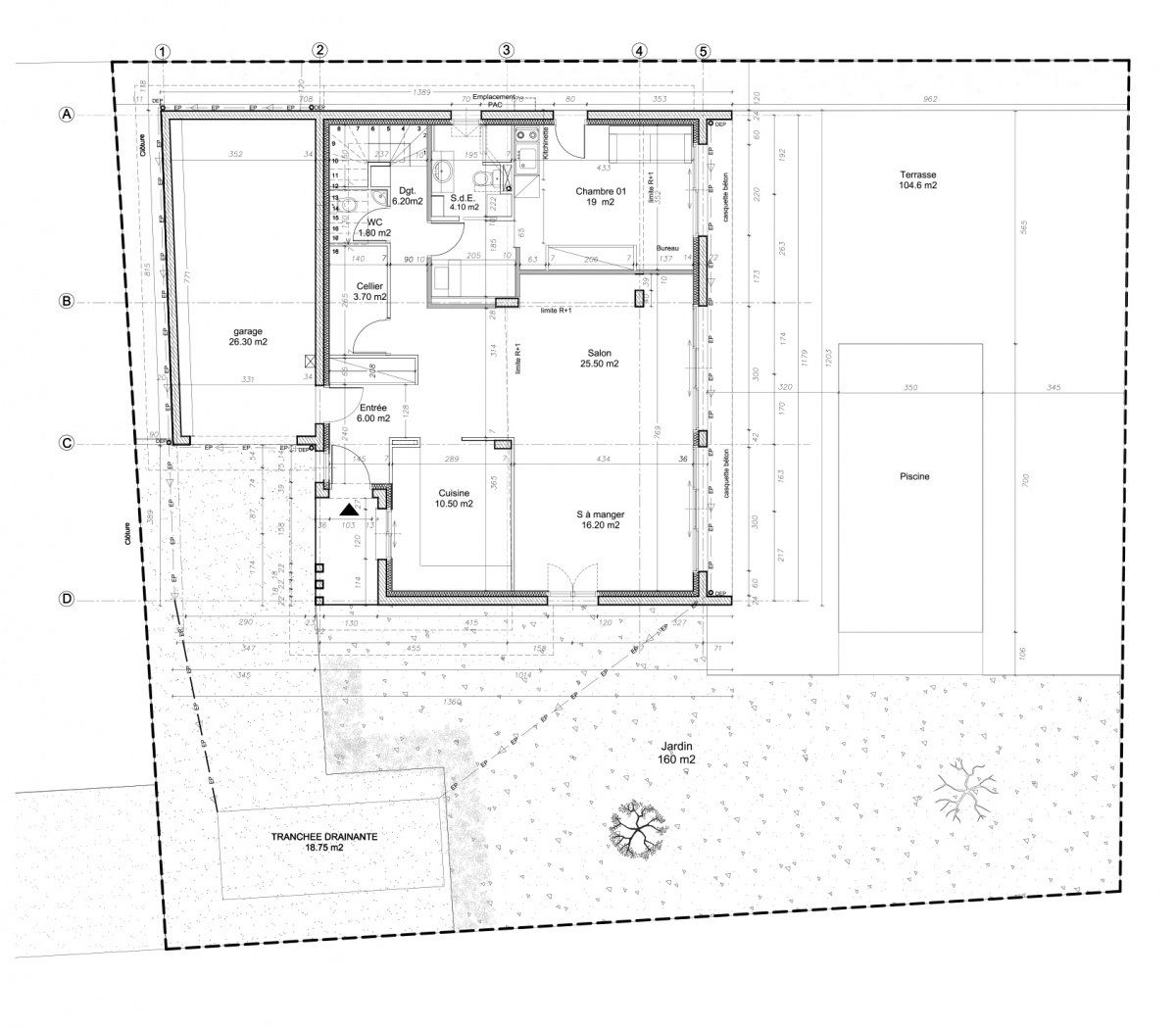 Maison avec studette : PLAN_RDC